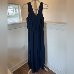 Banana Republic navy blue maxi dress